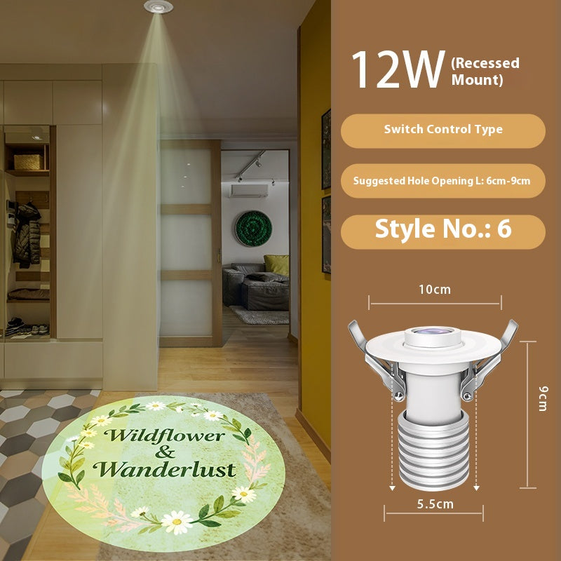 Personalized Entry Door Projection Light | Custom Plant Patterns for Natural Foyer Vibes