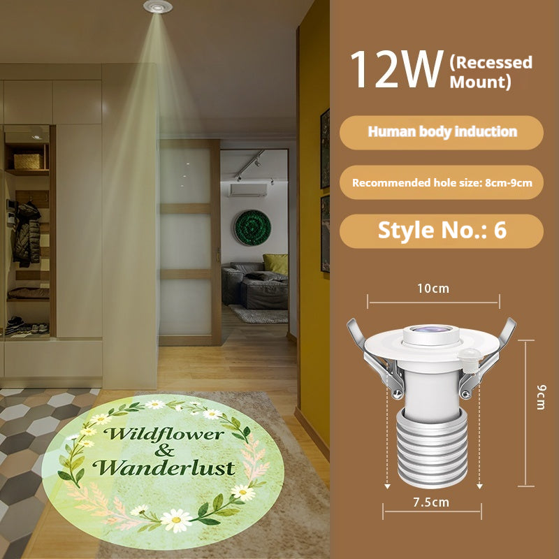 Personalized Entry Door Projection Light | Custom Plant Patterns for Natural Foyer Vibes