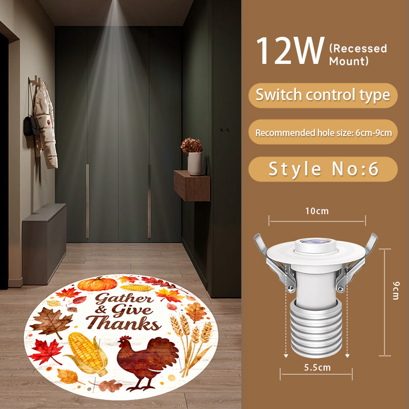Gobo Projector for Thanksgiving: Warm Harvest Patterns – Brighten Indoor Tablescapes