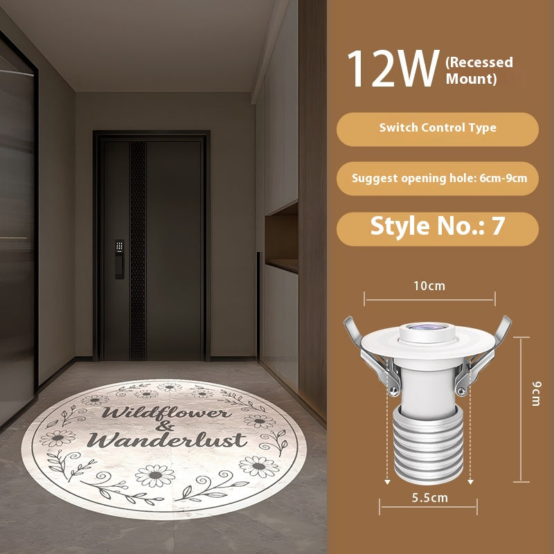 Personalized Entry Door Projection Light | Custom Plant Patterns for Natural Foyer Vibes