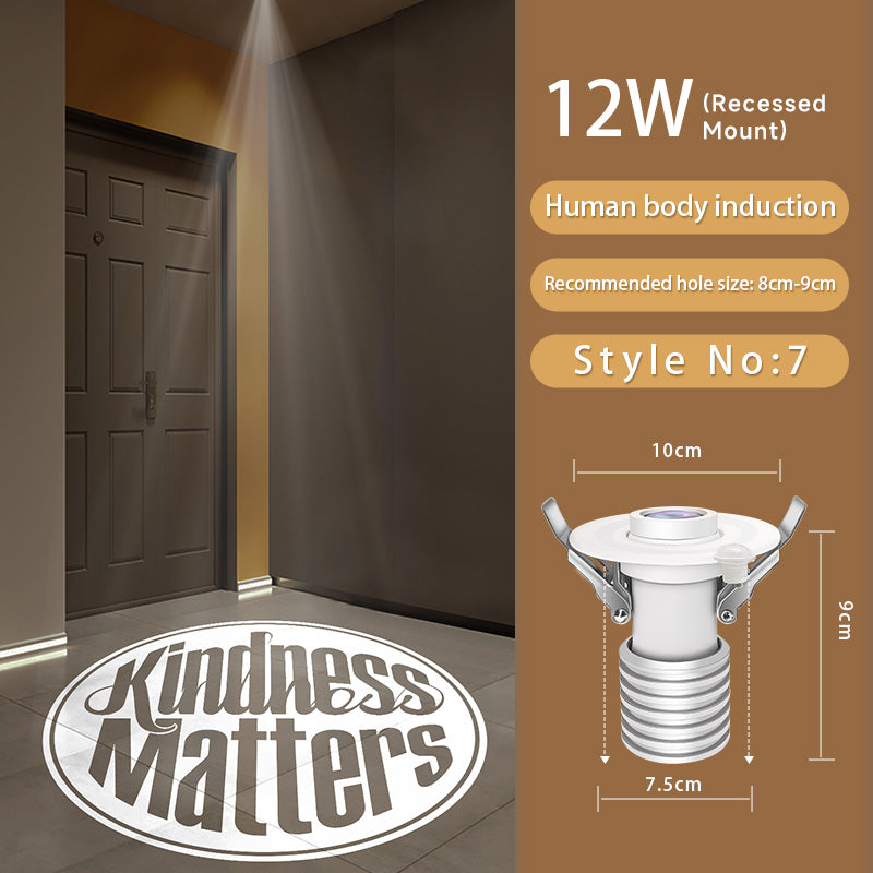 "Less Stuff, More Joy" Projection Light | Live Simply Love Fully for Cozy Minimalist Home Vibes