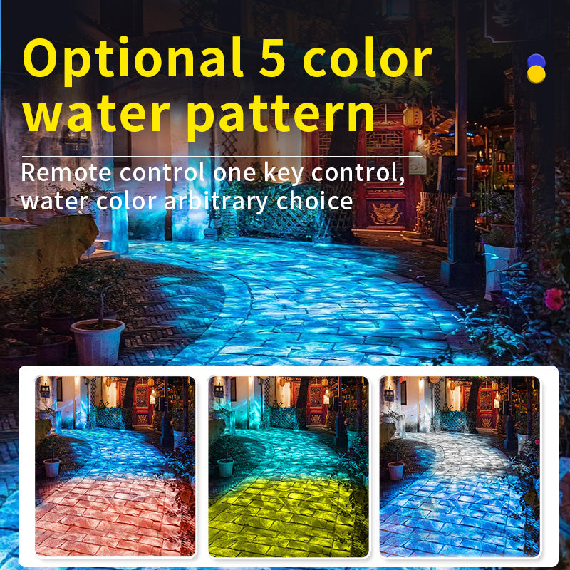 Indoor Outdoor Water Ripple Projector Energy-Saving LED with Soft Wave Effect