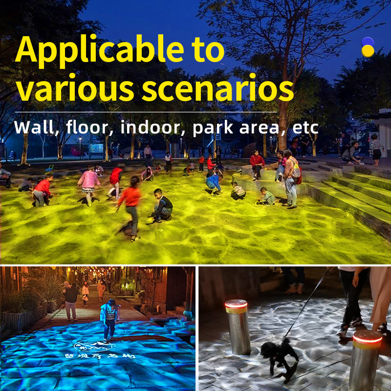 Indoor Outdoor Water Ripple Projector Energy-Saving LED with Soft Wave Effect