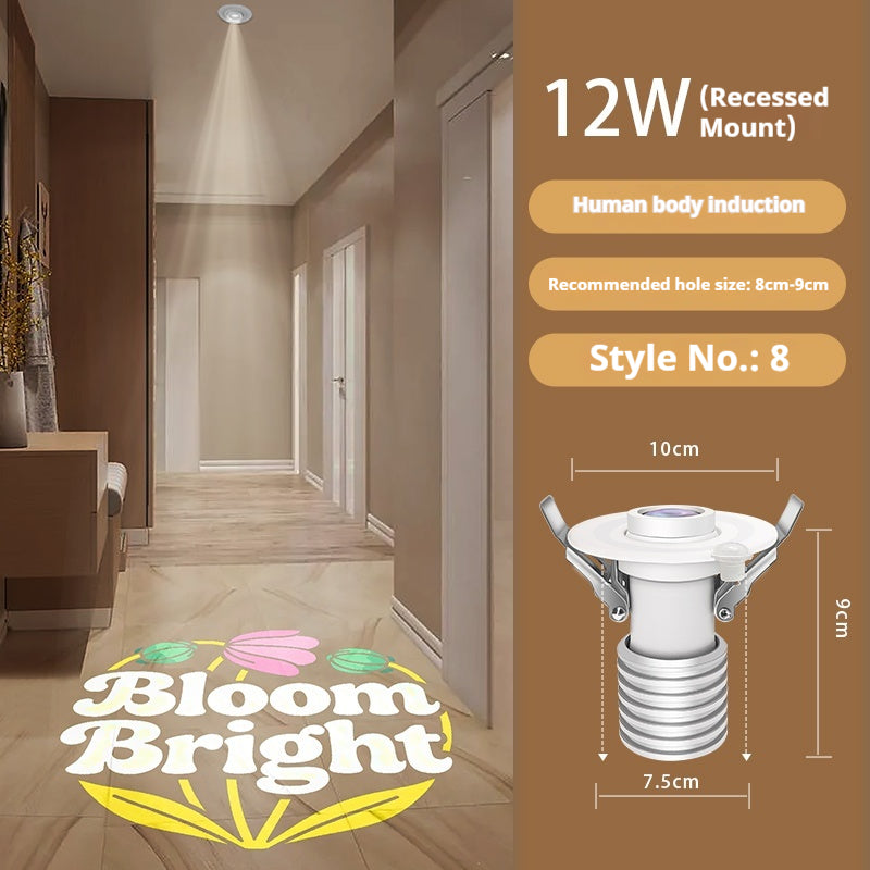 Personalized Entry Door Projection Light | Custom Plant Patterns for Natural Foyer Vibes