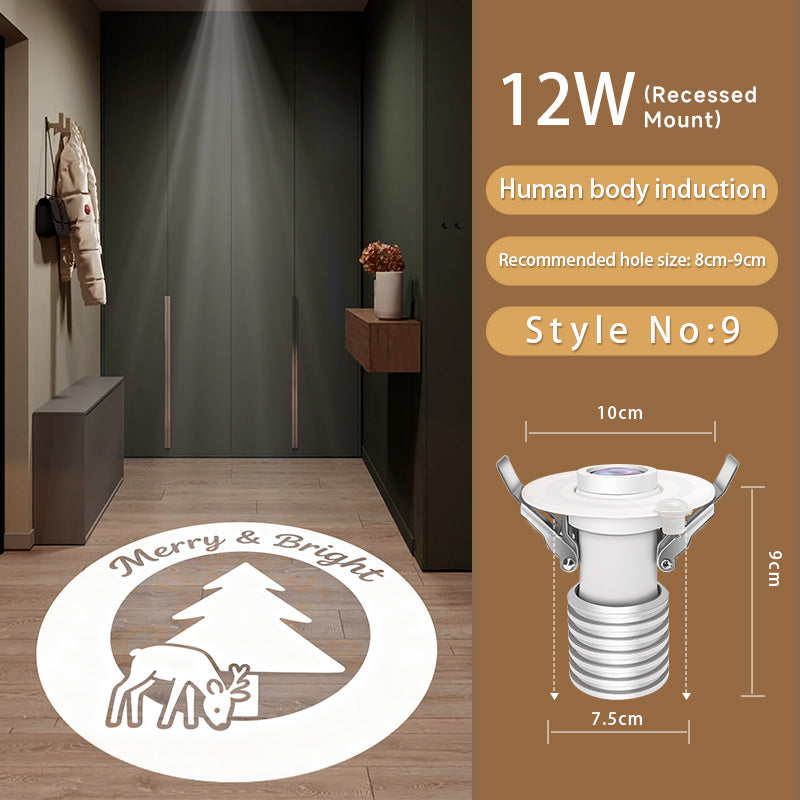 Christmas Gobo Projector: Snowflake/Tree Patterns – Works Quickly for Festive Decor