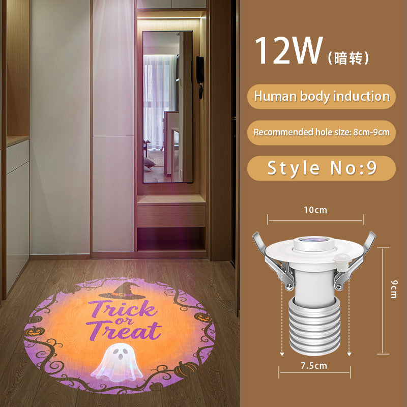 Gobo Projector for Halloween: Orange/Black Effects for Indoor Haunts