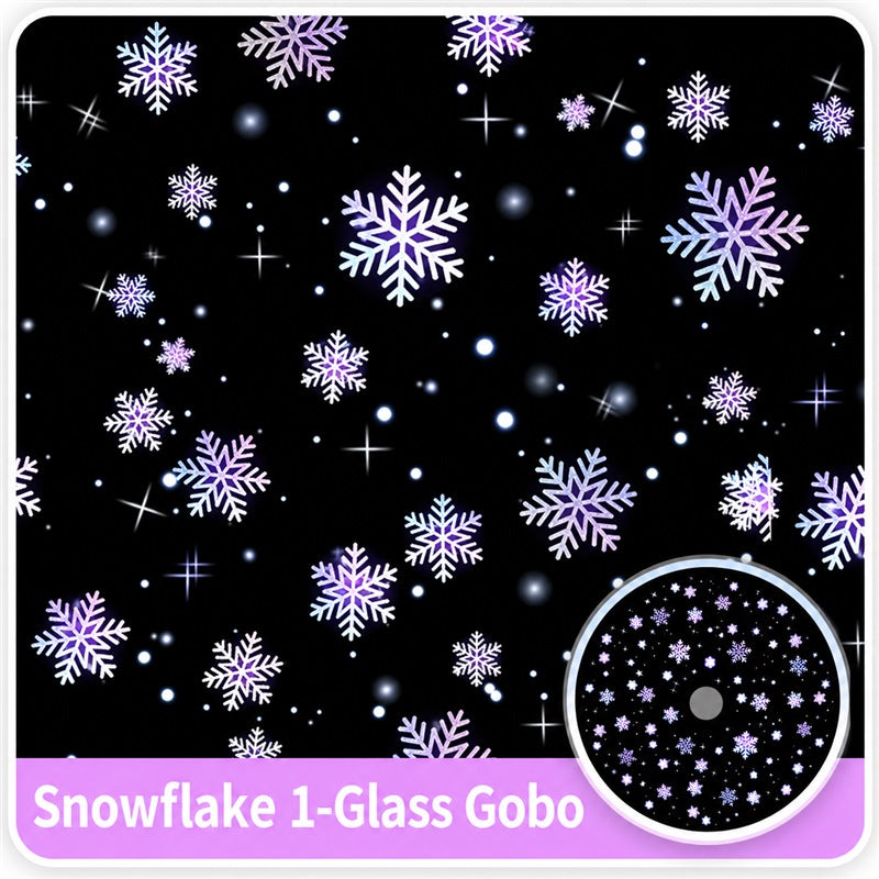 Dynamic Snowflake Projection Light | Indoor/Outdoor Snowfall Effect - Festive Christmas & Garden Winter Ambiance