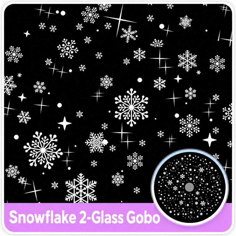 Dynamic Snowflake Projection Light | Indoor/Outdoor Snowfall Effect - Festive Christmas & Garden Winter Ambiance