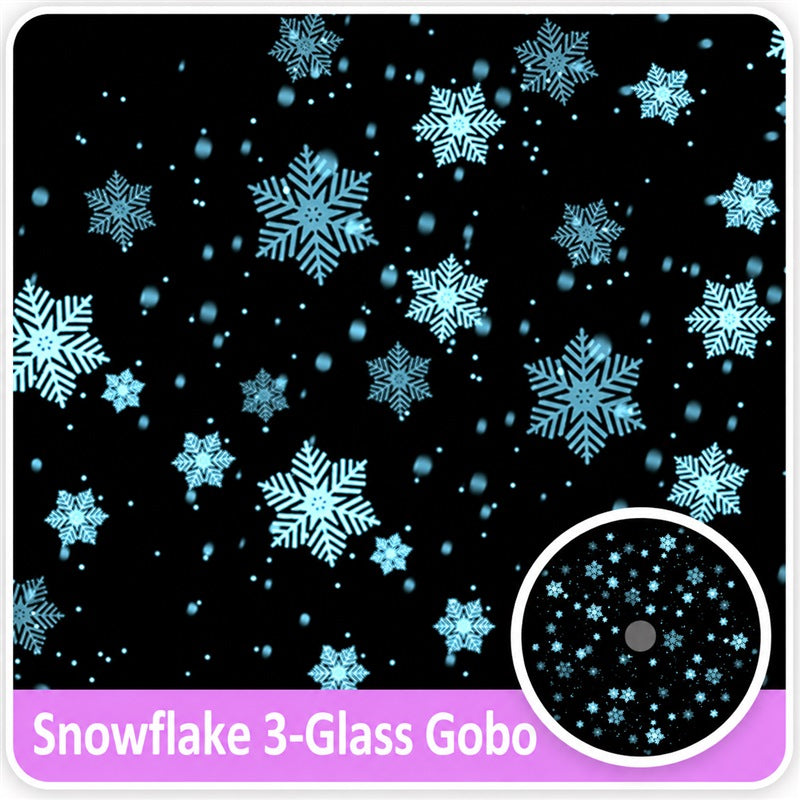 Dynamic Snowflake Projection Light | Indoor/Outdoor Snowfall Effect - Festive Christmas & Garden Winter Ambiance