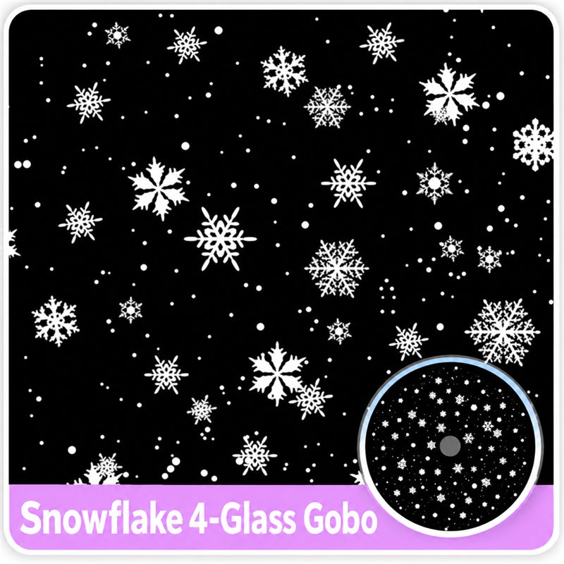 Dynamic Snowflake Projection Light | Indoor/Outdoor Snowfall Effect - Festive Christmas & Garden Winter Ambiance