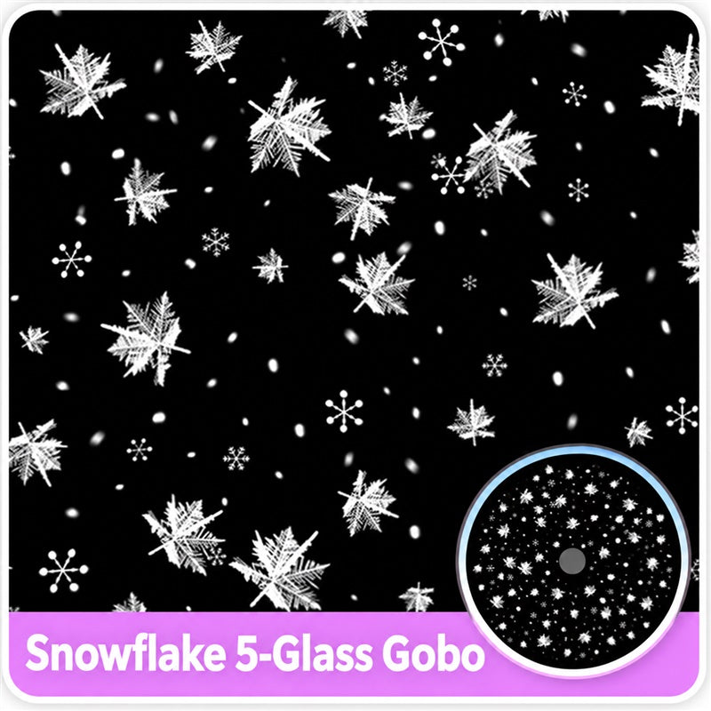 Dynamic Snowflake Projection Light | Indoor/Outdoor Snowfall Effect - Festive Christmas & Garden Winter Ambiance