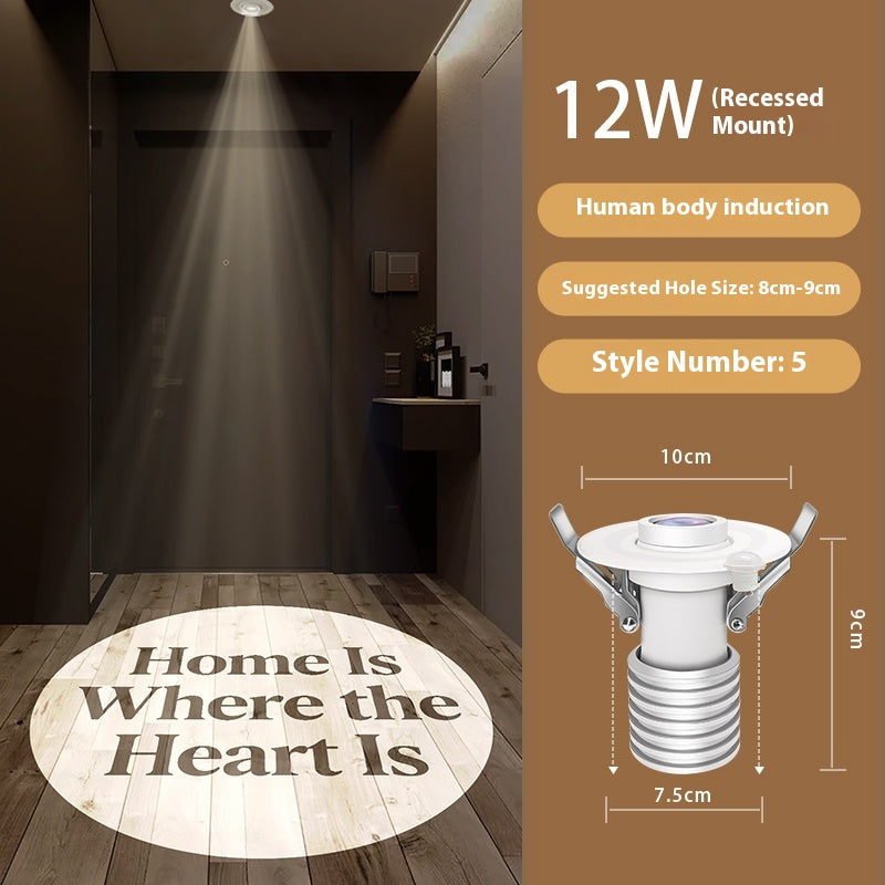 Custom entryway lighting Welcome Home Personalized Family Projection Light