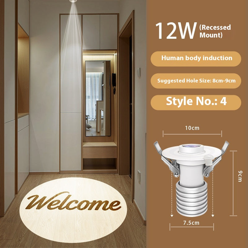 Custom entryway lighting Welcome Home Personalized Family Projection Light